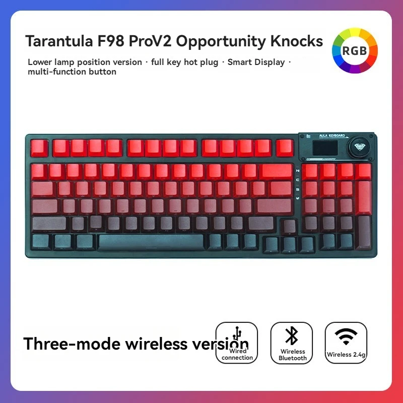 AULA F98 プロ V2 メカニカルキーボード F98pro 3 モードワイヤレス