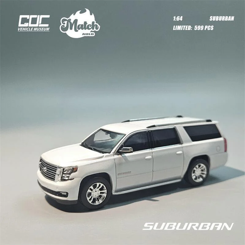 

GOC x Auld Match 1:64 Suburban 2015 White Diecast Model Car