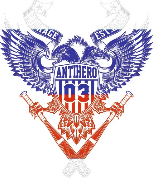 White Blue Red Double Eagle Car Sticker Cross Country Diesel Vehicle Motorcycle Auto Parts Exterior Decoration Car Fun Decal PVC