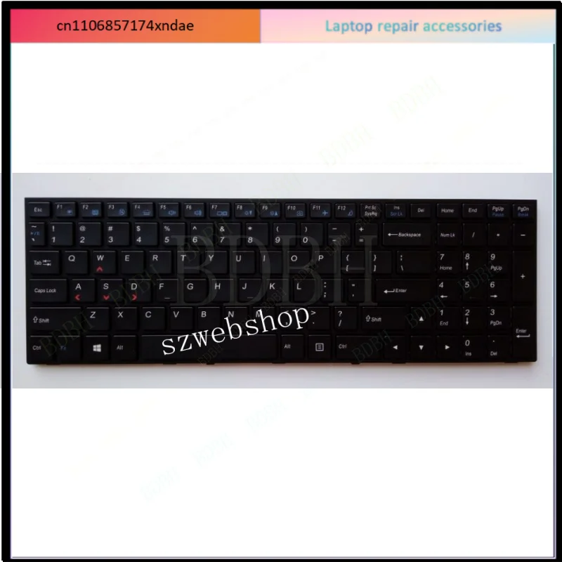 For For Clevo MP-13H83USJ4306 6-80-P6500-013-1 laptop US Backlit Keyboard