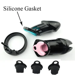 3 PCS Set Soft Silicone Safe Gasket Shim BDSM Male Chastity Device Spacer Cock Bird Cage Penis Ring Accessories Sex Toys for Men