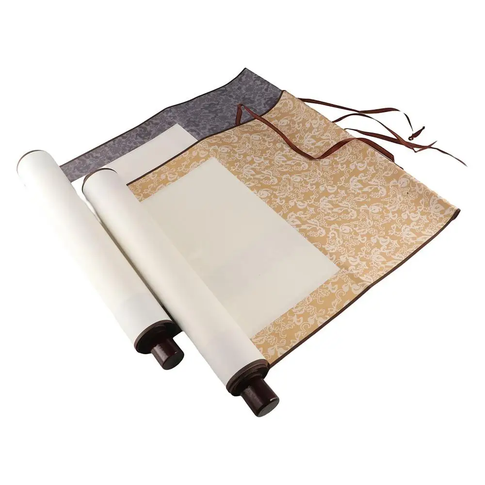 Crafts Rice paper Art Supplies Home Decoration Drawing Canvas Scrolls Blank Hanging Scroll Painting Scroll Calligraphy Mounting