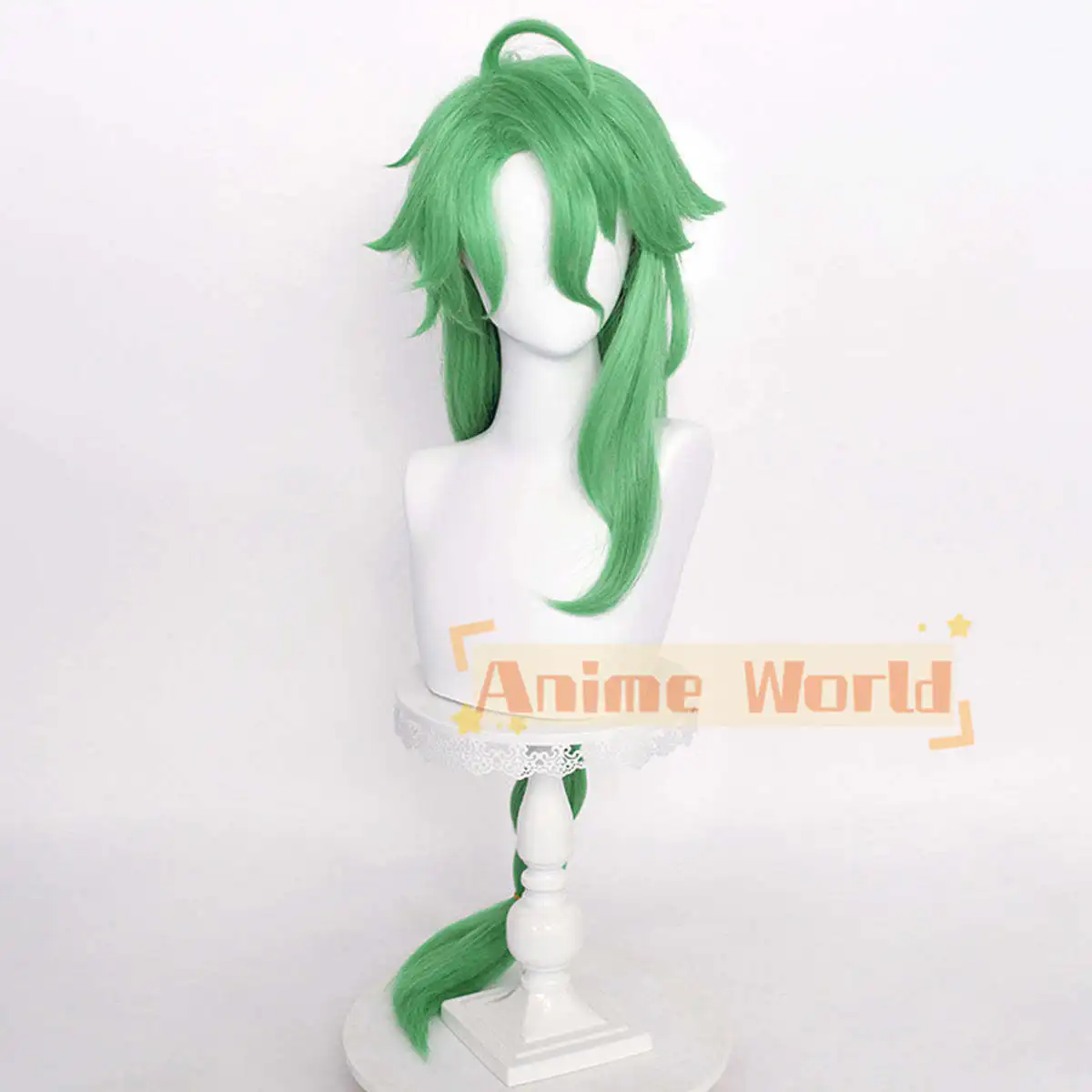 Genshin Impact Baizhu Green Cosplay Wig