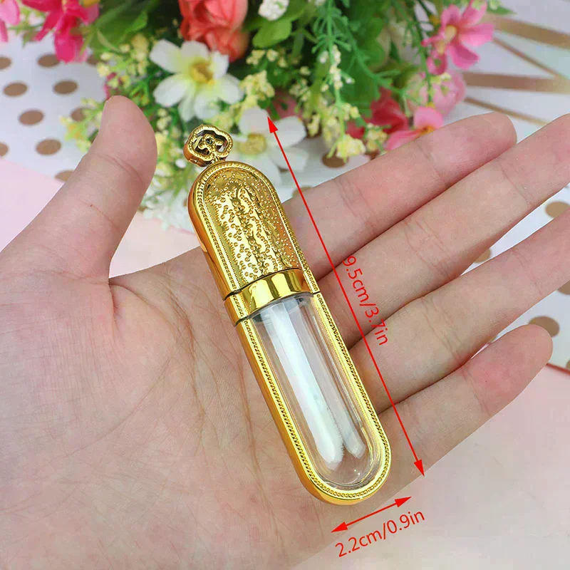 Pretty lip gloss tube lip balm bottle container refillable empty lip gloss tube