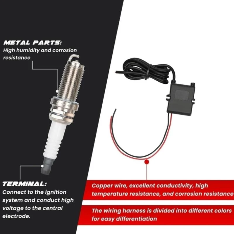 A2BF Exhaust Flame Set Double Flamethrower for Car Truck Flame Thrower Modification Accessory Easy Installation