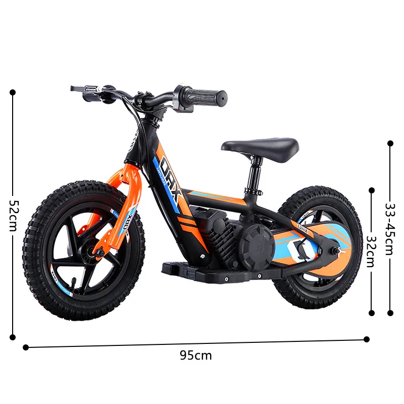 Factory Direct Wholesale 12 16 Inch Kids Electric Balance Bike 21V200W Outdoor Scooter Bike image 6