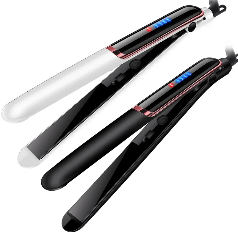 Professional Portable flat iron fourth gear ceramic hair iron straightener and curler 2 in 1 hair straightener