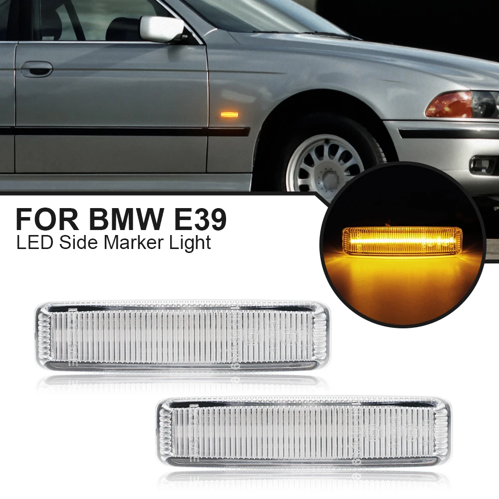 

For BMW 5 Series E39 LED Side Marker Lights 1995 1996 1997 1998 1999 2000 2001 2002 2003 2004 Turn Signal Lamps 63148360589