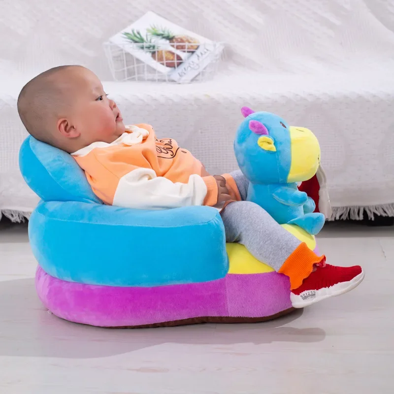 Baby Seat Sofa Support Cover Infant Learning to Sit Plush Chair Skin for Toddler - Dropshipping