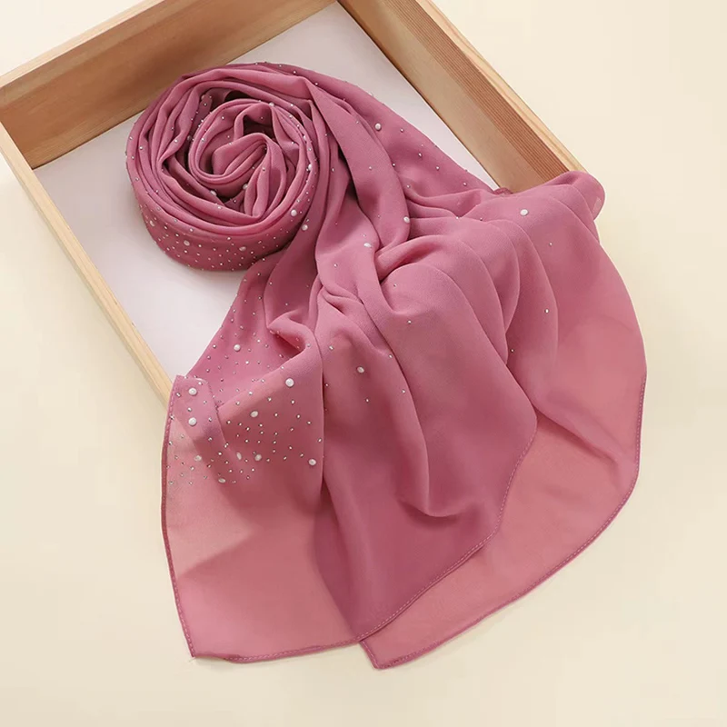 

Luxury Shining Hot-Fix Rhinestones Chiffon Malaysia Headscarf,Semua Musim,Selesa Dipakai,70x170cm Scarf Muslim Fashion Hijabs