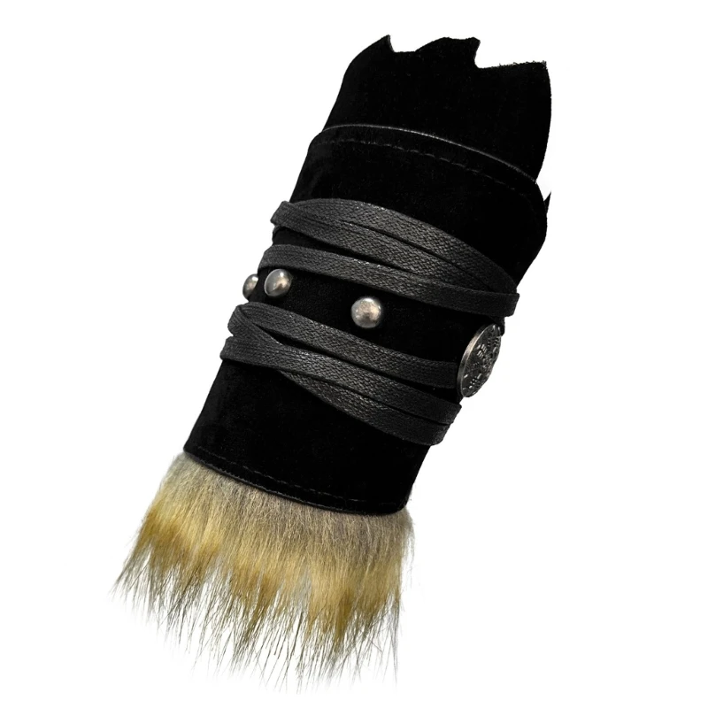 Armbands históricos 49MC Roleplay Brazo Gauntlets Protector brazo vintage con guardia brazo brújula para evento