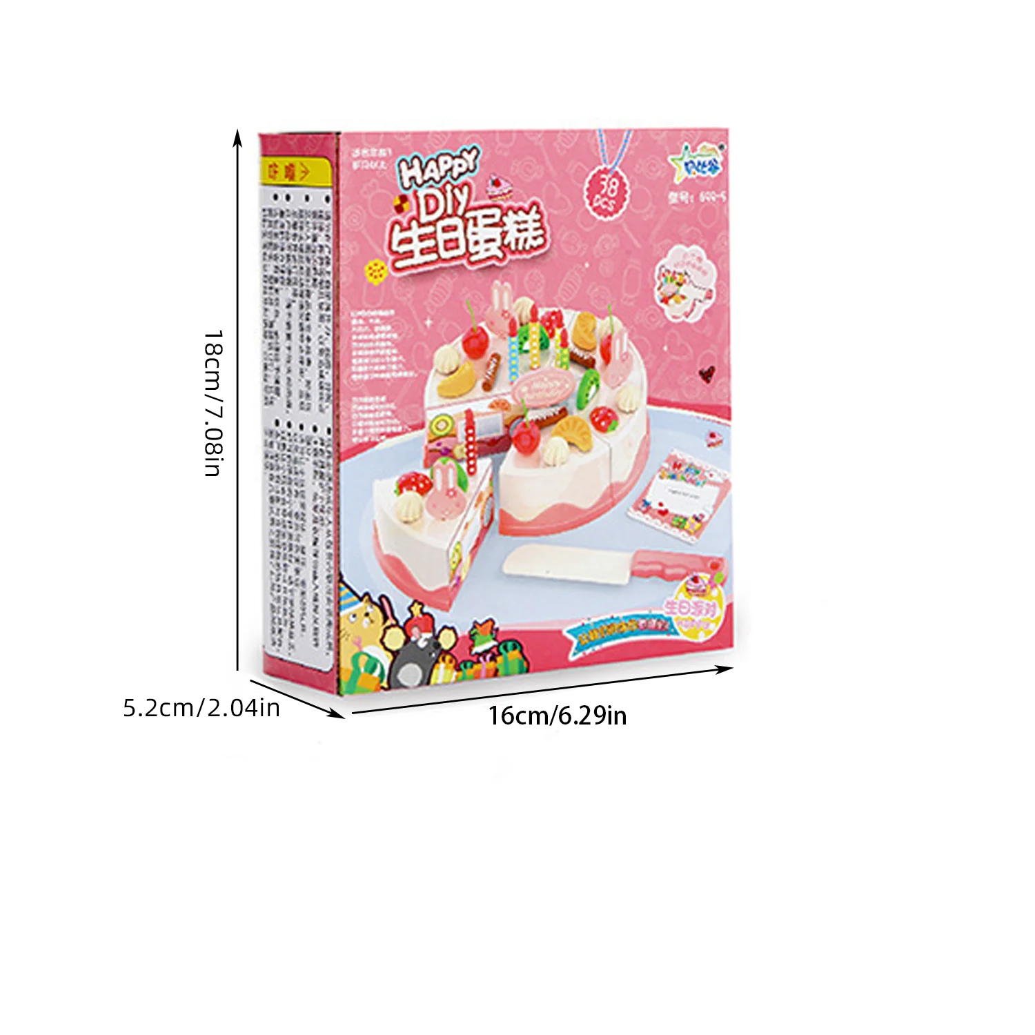 38 個の誕生日ケーキフルーツかわいい喜び子供のホームシミュレーション食品セットキッチンおもちゃ