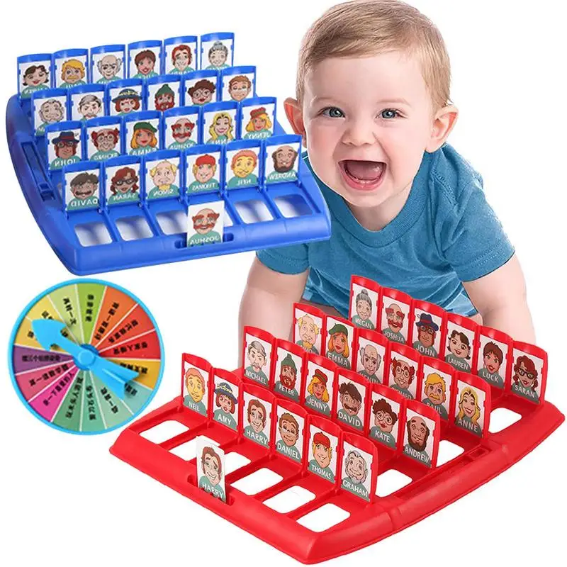 Guess Whoo I Am Board Game Parent-child Interaction Toy Uess Who Game Family Interation Card Toy Board Guessing Memory Training