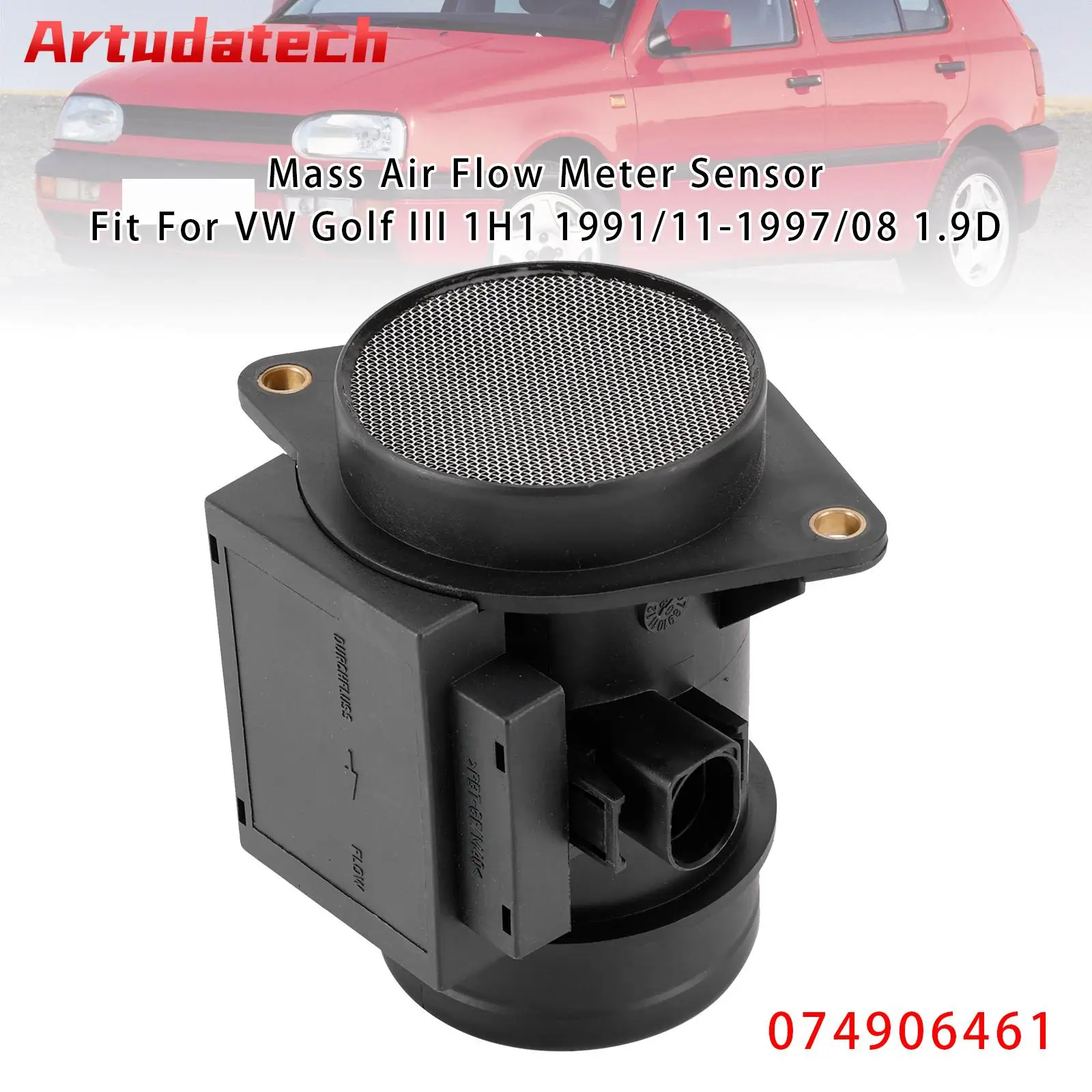 

Artudatech Mass Air Flow Meter Sensor For Audi A3 8L1 VW Golf IV Passat B5 074906461