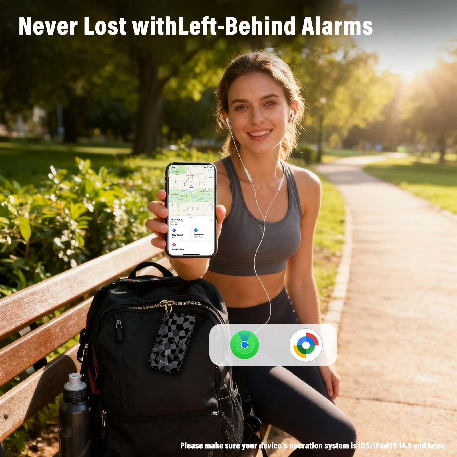 رقيقة المحفظة بطاقة المقتفي شحن لاسلكي GPS العلامة الذكية علامة الهواء العمل لابل العثور على تطبيقي العثور على مفاتيح المحور حقيبة حقيبة محدد #5