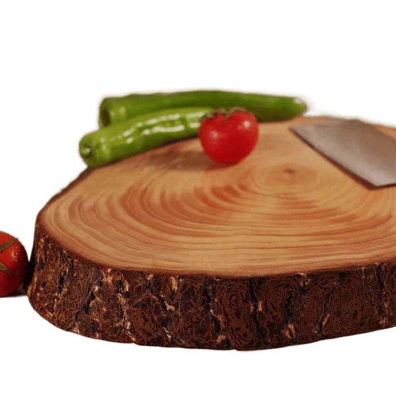 

Ginkgo wood cutting board, solid wood ginkgo tree, round cutting board for cutting meat and vegetables