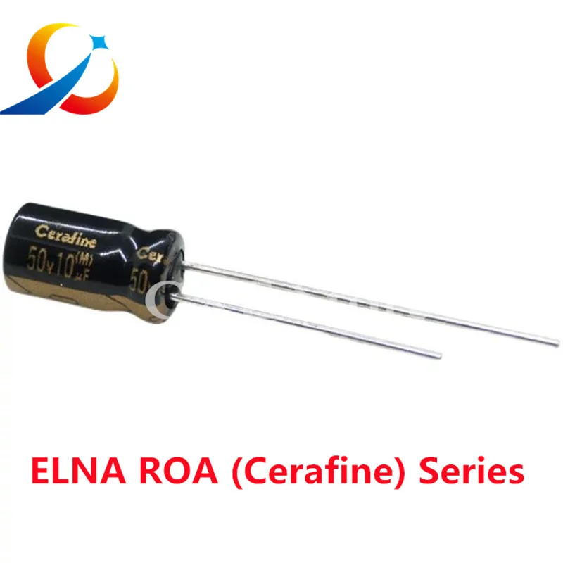 10pcs ELNA ROA ( Cerafine ) Series HiFi Audio Capacitor 16V 25V 50V 10uF 22uF 47uF 100uF 220uF 22uF25V 22UF50V 100UF25V Original