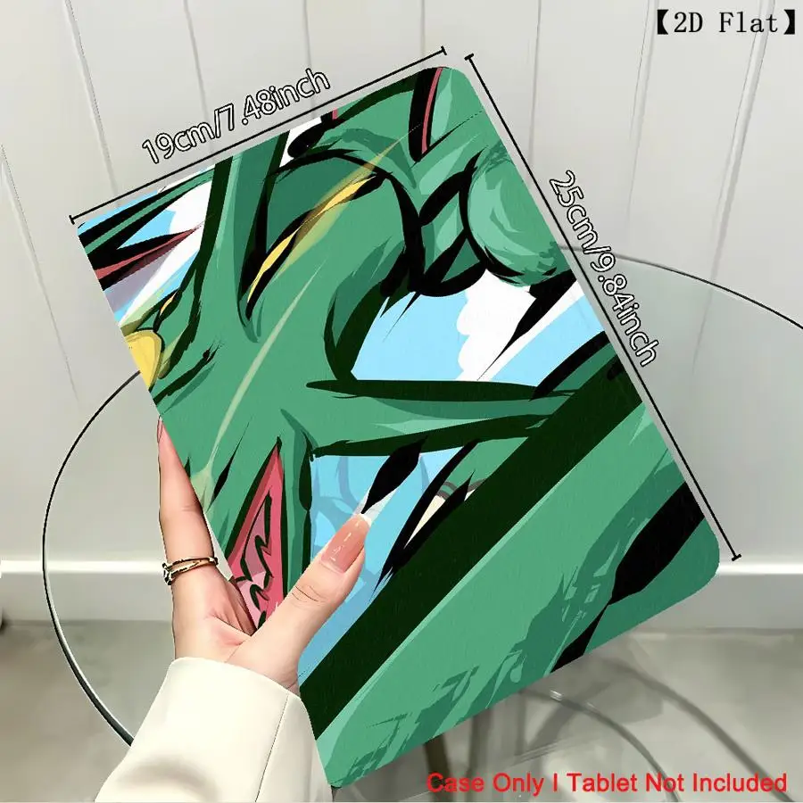 Pokemons Rayquaza Case for Xiaomi Pad 5 6 7 8 Pro Pad 6s Pro 7 Ultra Redmi Pad SE K Pad 8.8 9.7 12.4 Inch with Pencil Slot