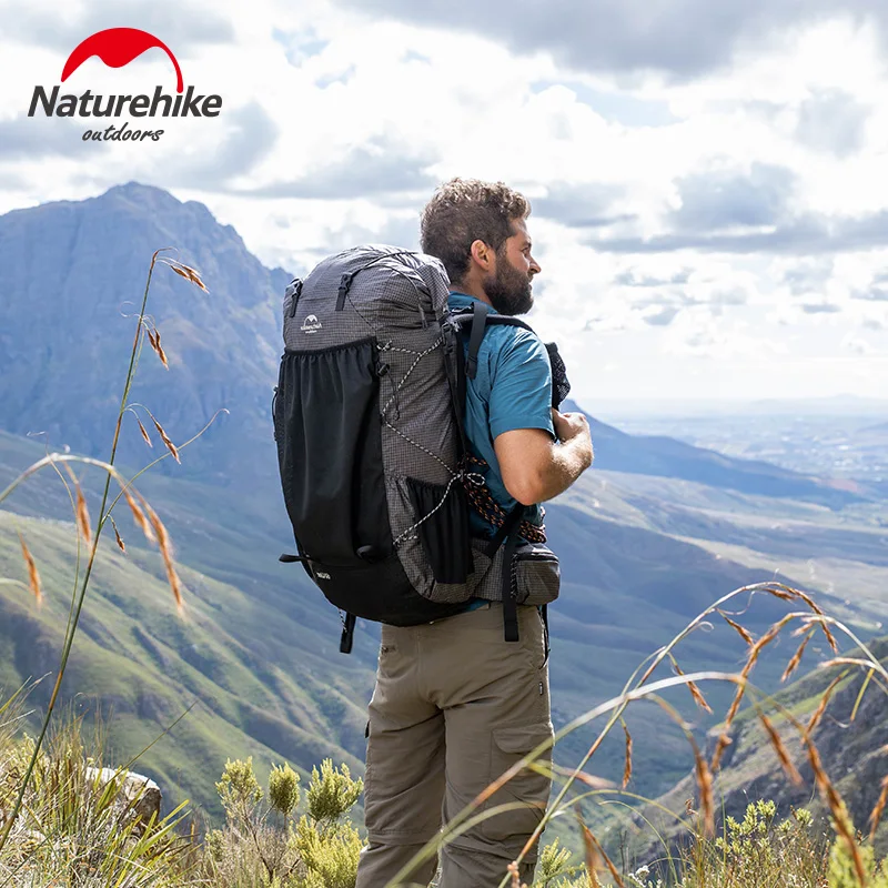 Naturehike Ultralight Backpack With Frame Waterproof Travel Bag Men Women Camping Climbing Hiking With Rainproof Cover 45L/65L