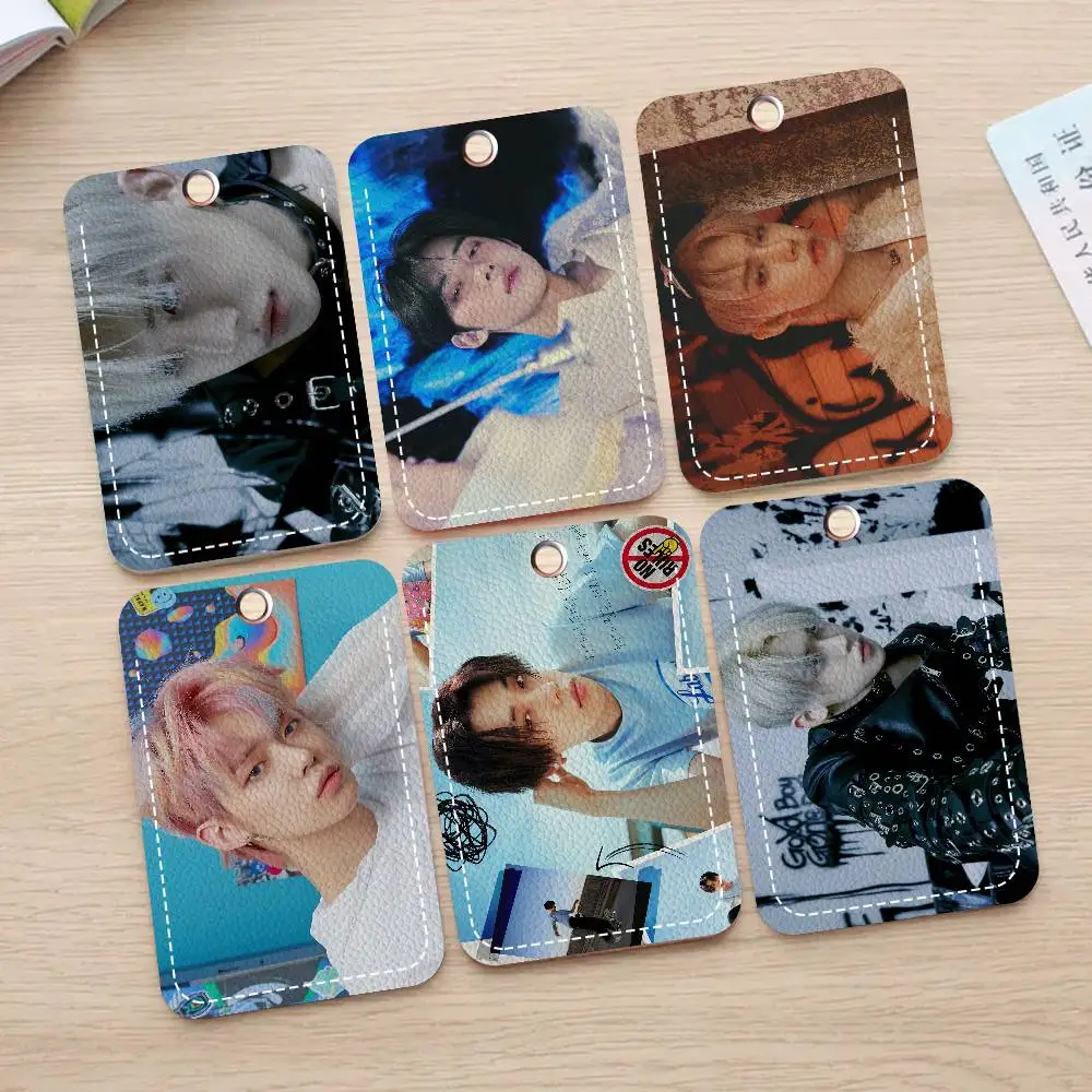 Populaire Kpop Singer Y-Yeonjun Cartoon Card Sleutelhanger Anime Mode Hanger Tas ID Deur Card Case Bus Card