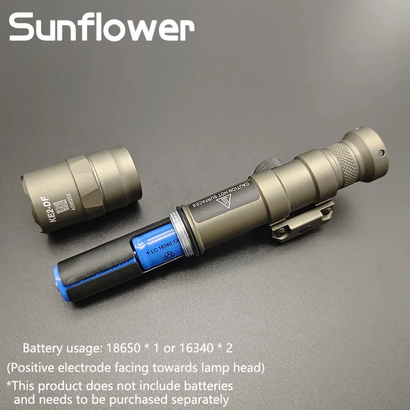 Surefir M300 M600DF 1400 Lumen Ultra High Power Strong Light Flashlight With Momentary Remote Switch Fit 20MM Picatinny Rail