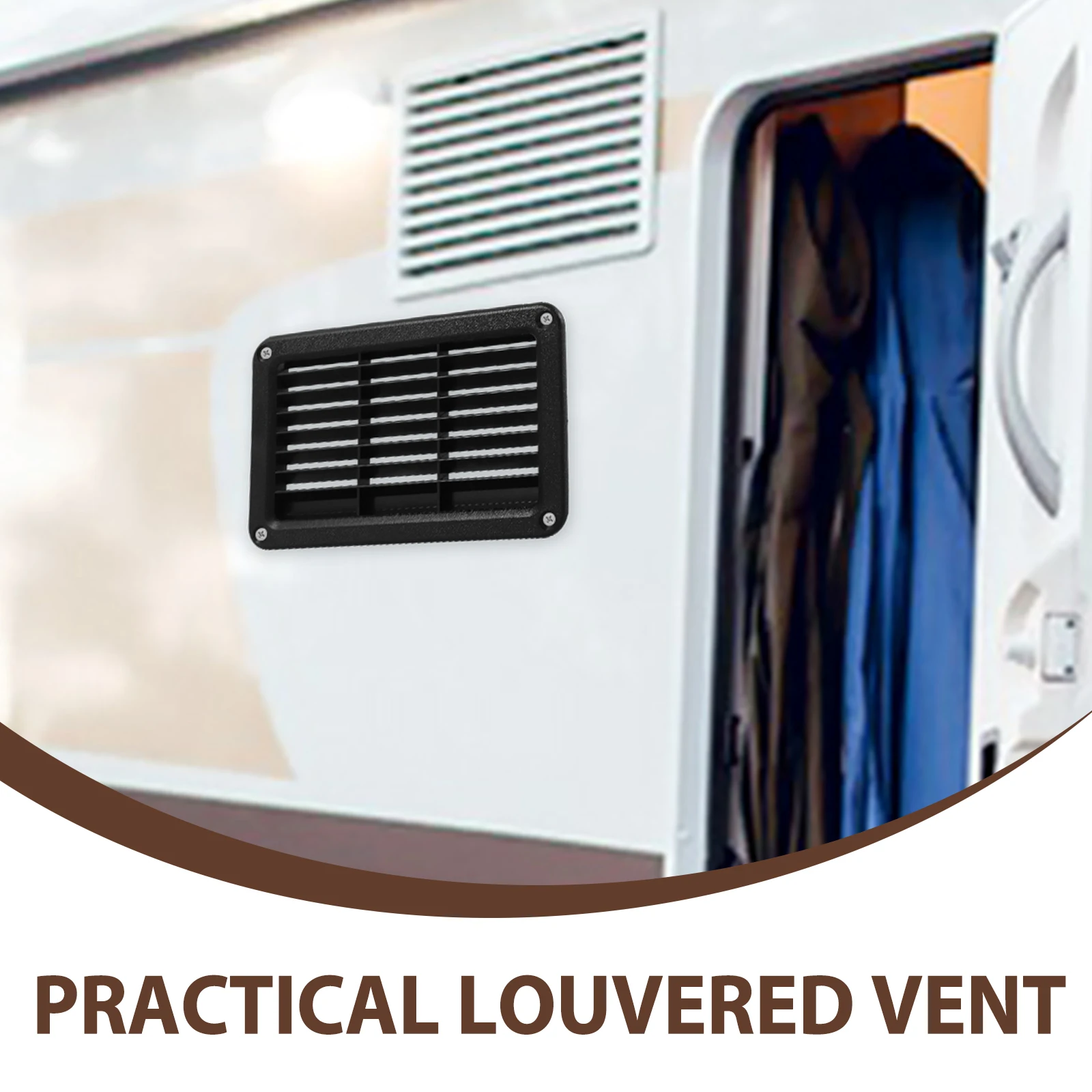 

Marine Boat Vent Inclined Louver Outlet Panel Rv Ventilation Square Abs Material Durable Easy Install Promotes Airflow