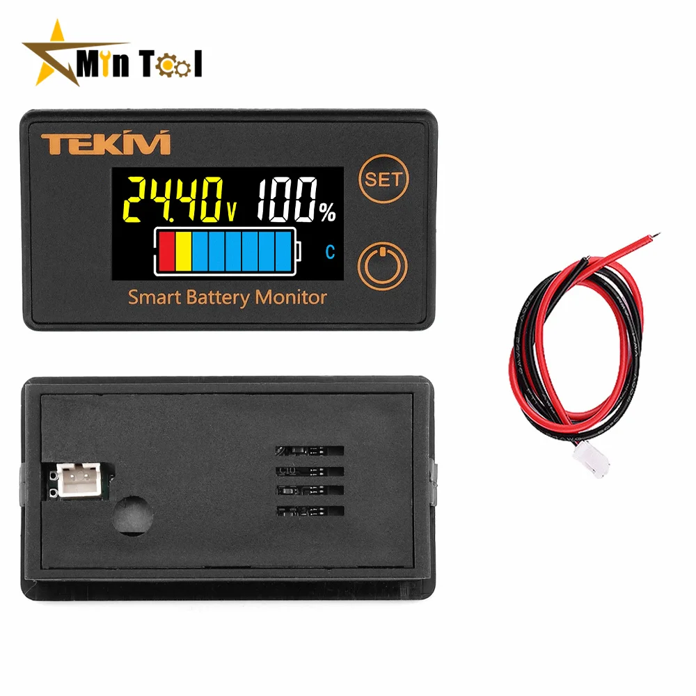 DC8-100V Battery Capacity Indicator LCD Digital Meter Lead-acid Lithium LiFe PO4 Voltage Tester for Car Tool Accessory