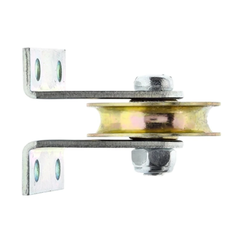 6Mm Bearing U Concave Pulley 6Mm Steel Wire Rope Guide Pulley Bracket Fixed Pulley for Hardware Accessories 
