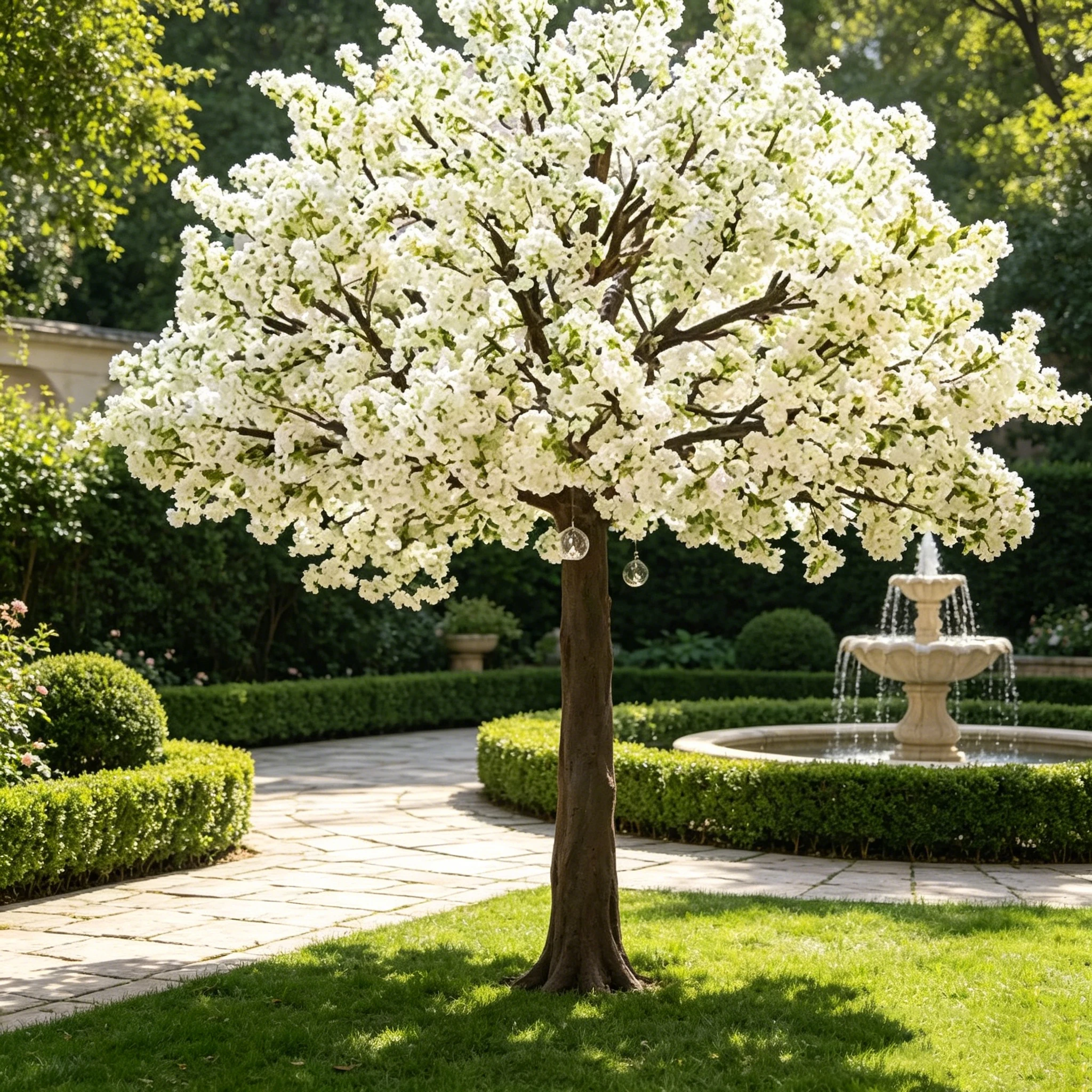 Wedding Decoration Artificial Trees Mall Hotel Party Ornament Landscape Big Cherry Tree Pink White Cherry Blossom Tree