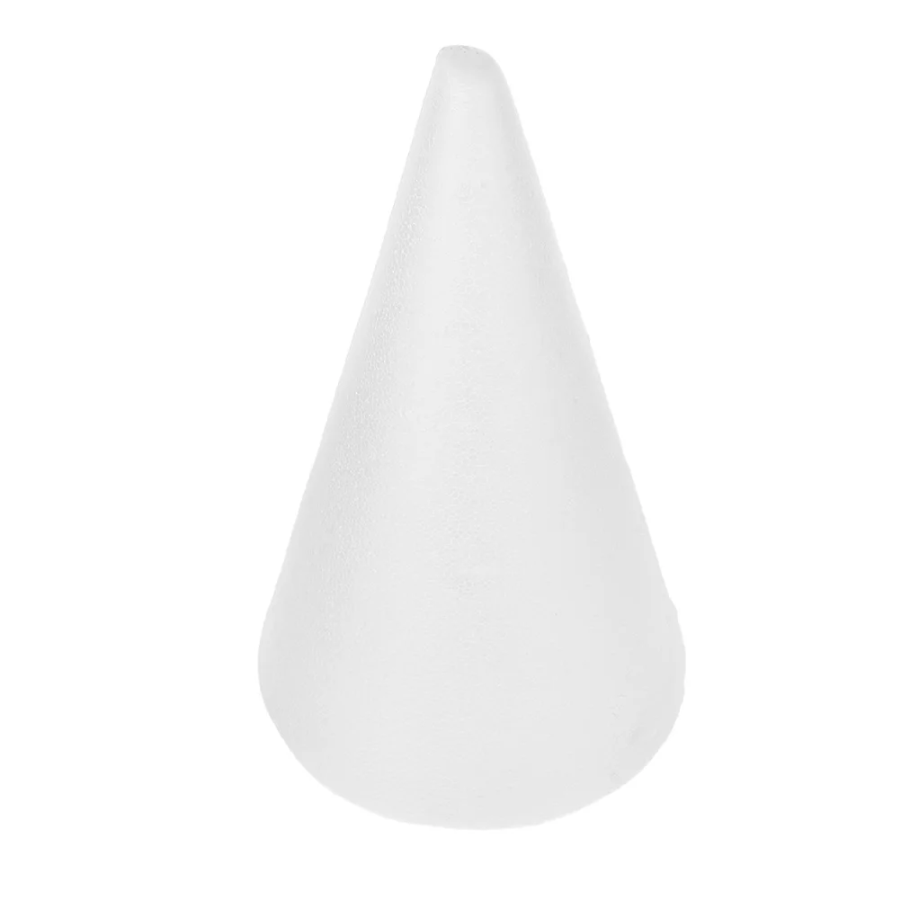 

Polystyrene Foam Cone Solid White for DIY Crafting Christmas Floral Decoration Party Use Polystyrene Tree Cone