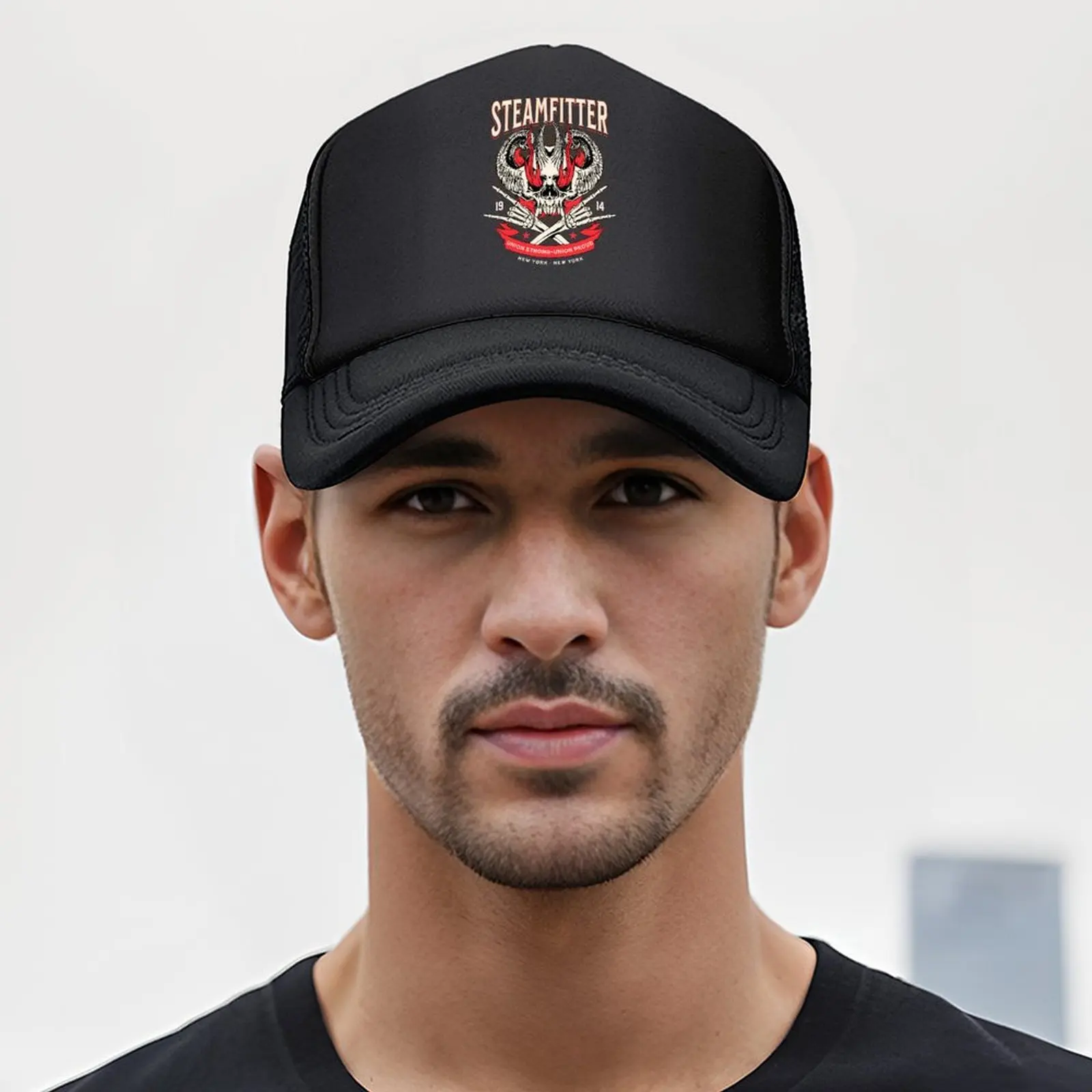 Steamfitter Hell Skulls Union فخور Steamfitters Pipefitters قبعة بيسبول أيقونة قبعة الجولف قبعة قبعة بيسبول المرأة الشاطئ الرجال