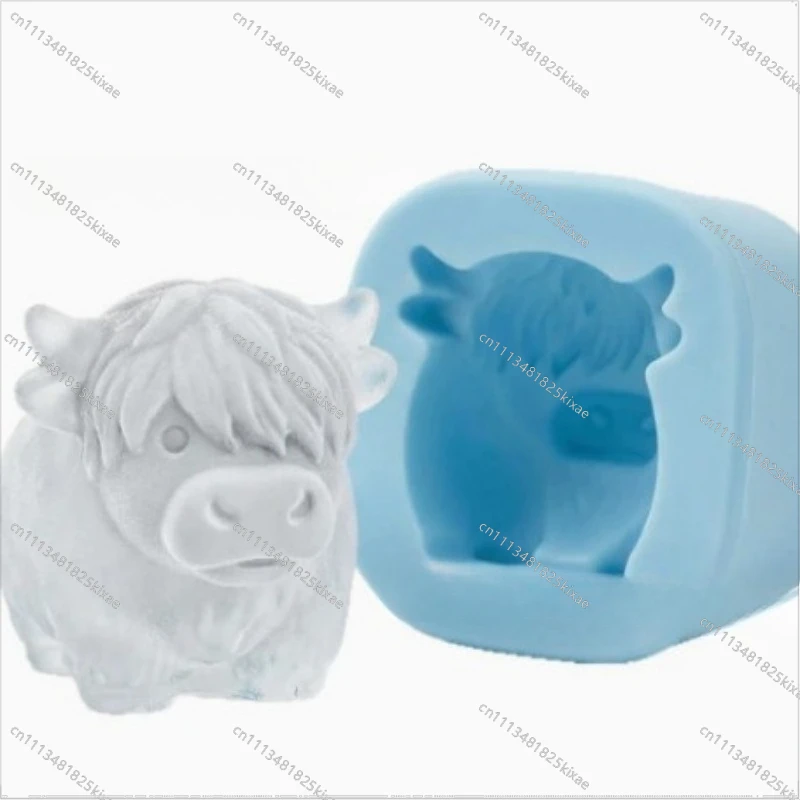 For Mini Highland Cow Ice Cube Molding