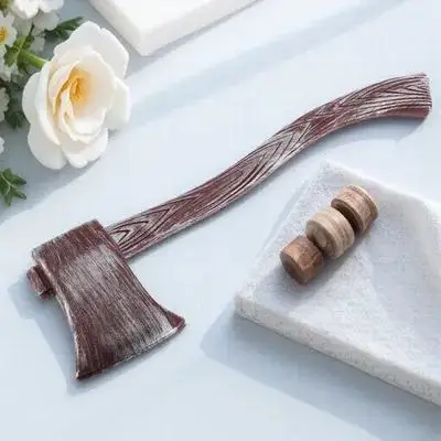 

Halloween Realistic Scary Plastic Fake Axe For Men Women Costume Pirate Cosplay Party Role Play Props Accessories Kids Pretend
