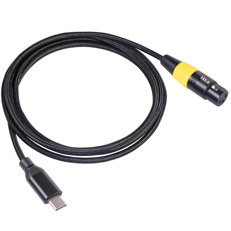 Type-C Microphone Cable  to XLR Female Mic- Link Converter Cable Adapter Drop Shipping