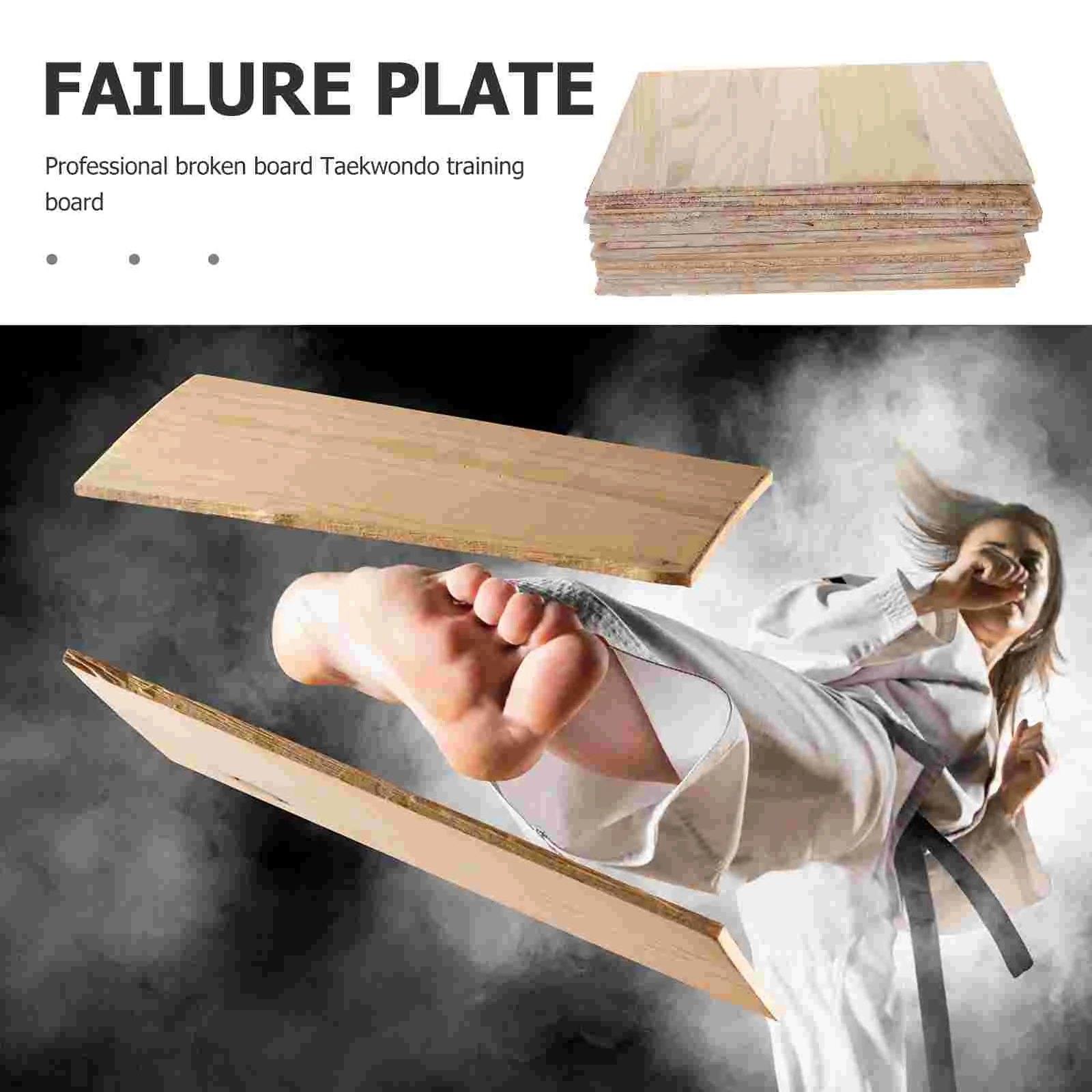 20 Pcs Taekwondo Breaking Boards 0.3cm 0.6cm High Grade Wood Wear Resistant Professional Performing Competition Training Karate