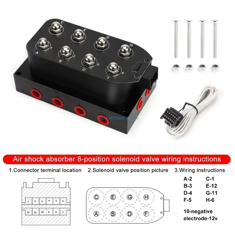 T3LF High Performances 8 Valves Suspension Manifold Valves Suitable for Various Vehicle Models Automotive And Motorcycle Use