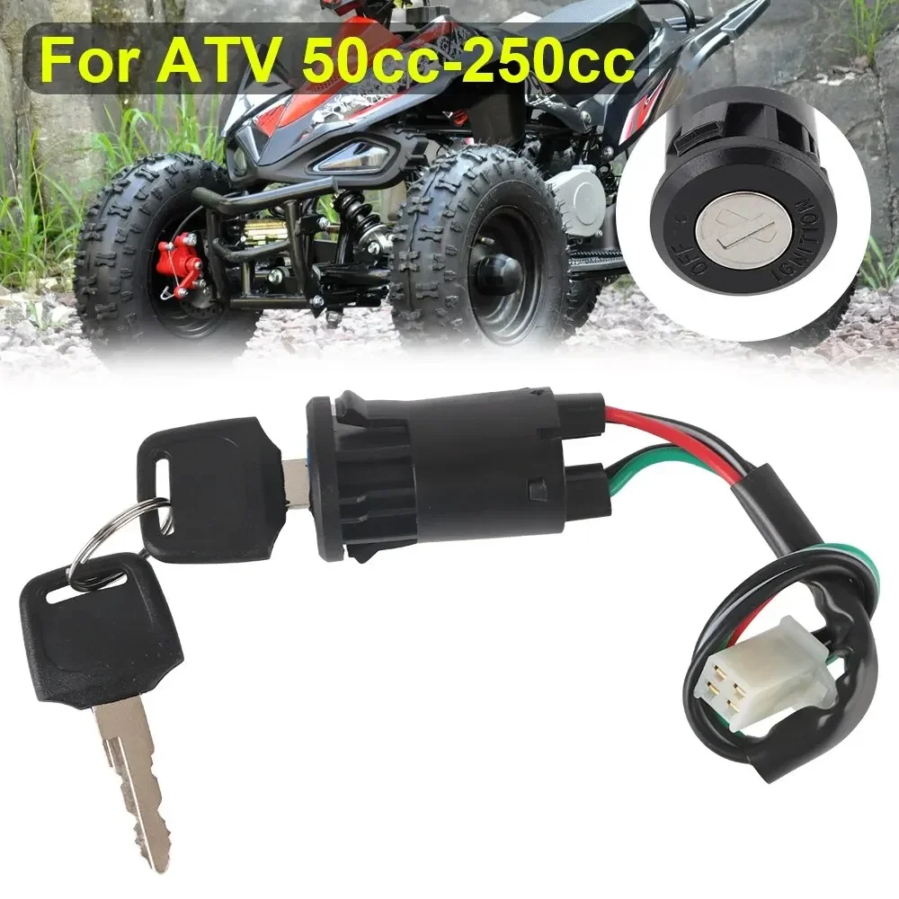 1pcs Motorcycle With Wire Ignition Switch Key Start Switch Door Locks ATV For Suzuki For Honda 50cc-250cc