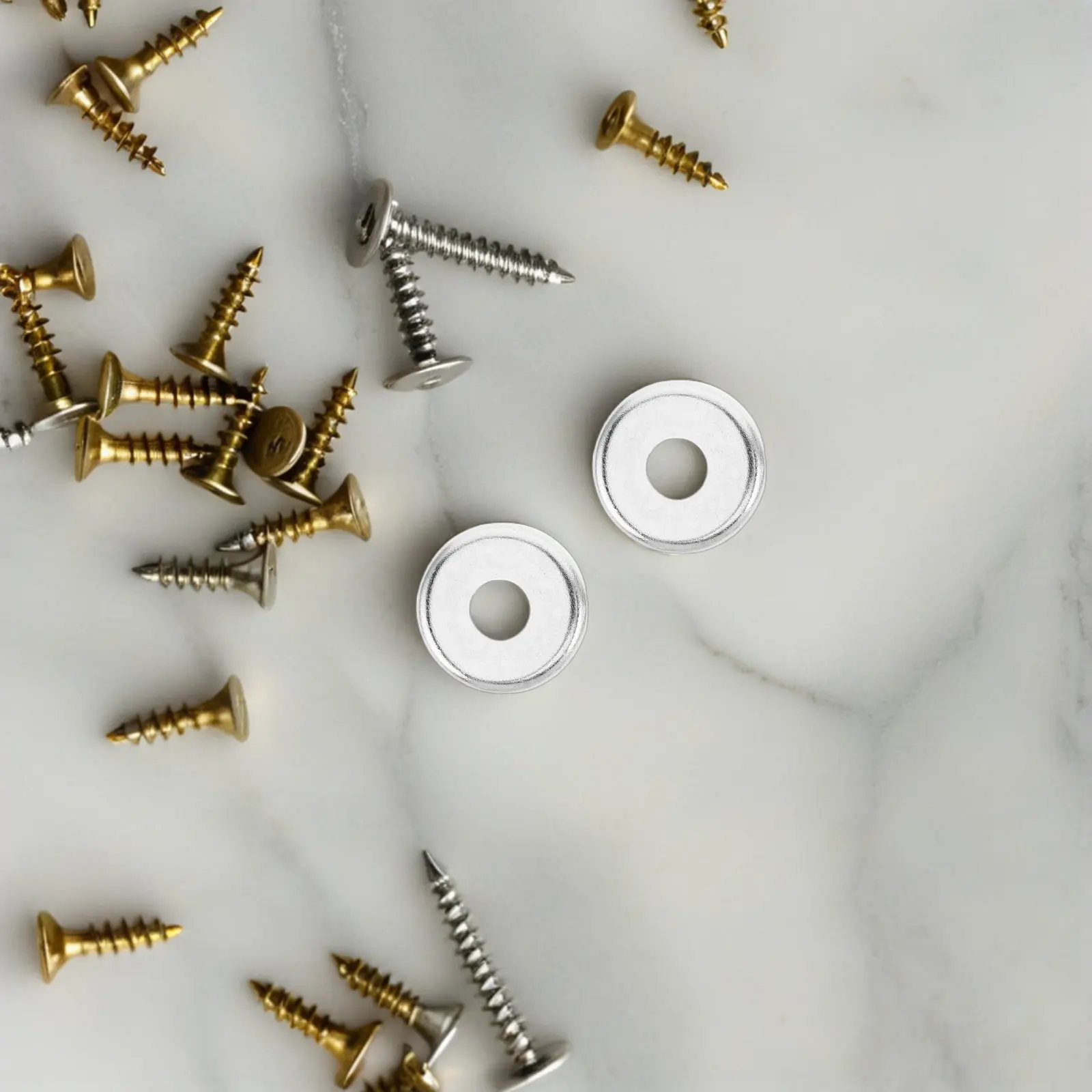 

20Pcs Aluminum Alloy Roller Skate Washer Caps Double Row Anti-Vibration Base Accessories for Enhanced Stability Control