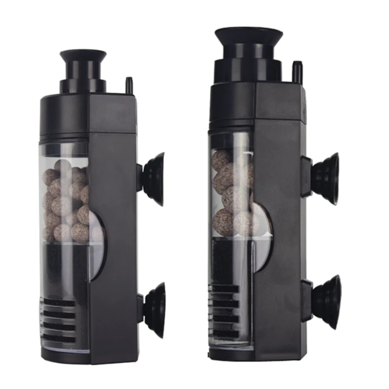 

Suction Cup Mounted Aquarium Fish Water Filter Waterfall Filter Water M76D