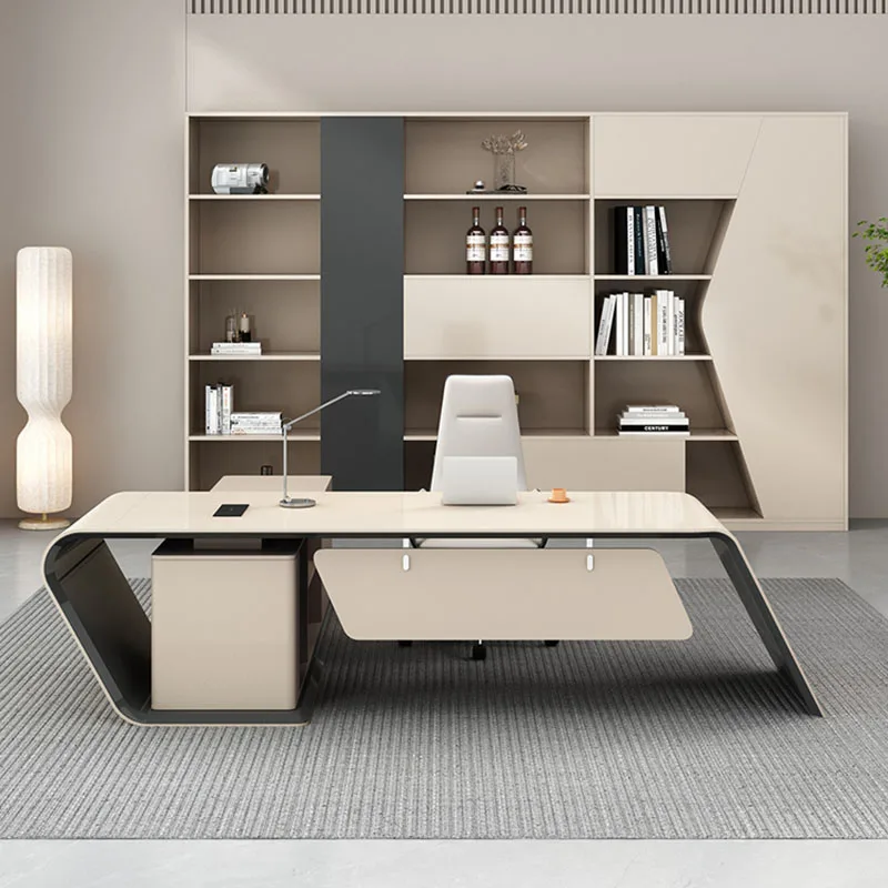 

Workflow Desktop Office Desk Corner Storage Executive Makeup Coffee Office Desk Organization Tavolo Da Lavoro Furniture HDH