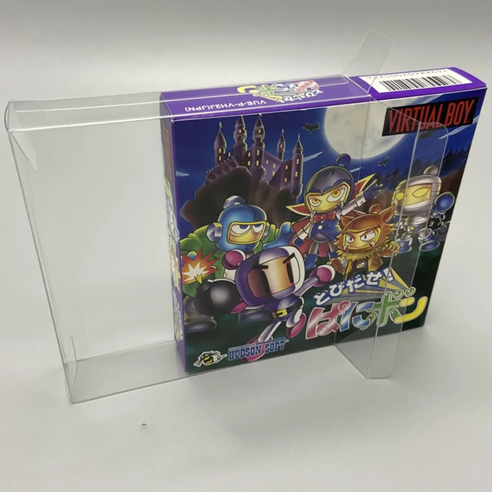 PET Box Protector For VIRTUAL BOY Transparent Collect Boxes For Nintendo VB Game Shell Clear Display Case