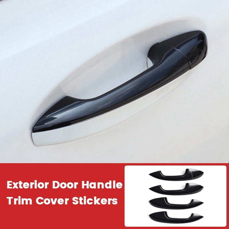 1Set Exterior Door Handle Trim Cover For Mercedes-Benz C/E/GLC/GLB/A/B/GLE/GLS/CLA/GLA-Class Door Pull Stickers LHD