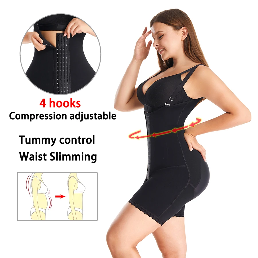 High Compression Girdle for Daily and Post-Surgical Use Body Shapewear Women Slimming Sheath Belly Garment  Fajas Colombianas