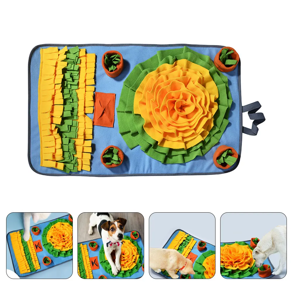 

Adorable Snuffle Pet Training Puppy Sniffing Feeding Mat Interactive Dog For Household Puppy Foraging Mat Household Pets