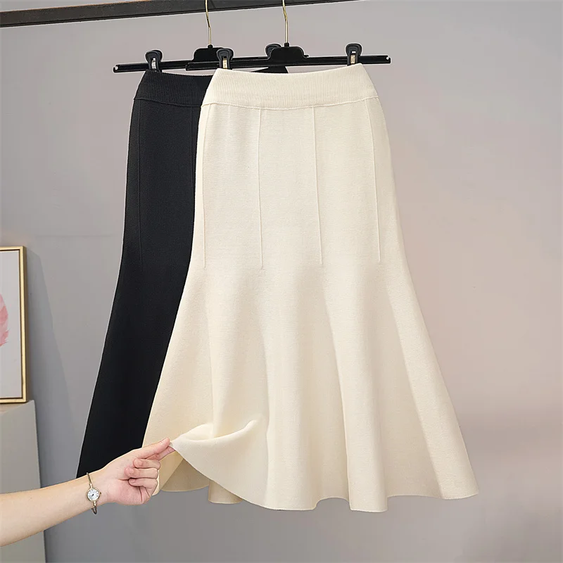 New  Autumn New Goddess High-Grade Temperament Slimming Slim fit Fishtail Sheath Skirt Women Funeral