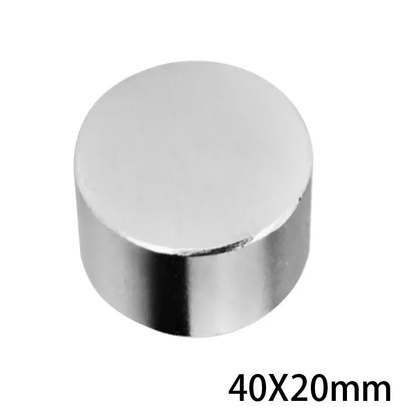 40x20mm   Thick Neodymium magnet 40x20mm Big Super strong round magnet Rare Earth NdFeb permanent powerful magnet 40*20