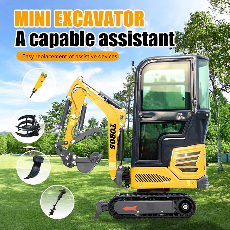 الصين مصنع جديد حفارة صغيرة سعر 1.2 طن 2 طن حفارة صغيرة 1.8 طن الهيدروليكية الصغيرة مايكرو حفار باجر آلة رائجة البيع