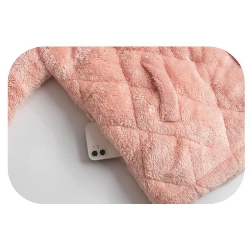 2024 New Youth Winter Three-layer Padded Girls Warm Pajamas Loungewear Women Thickened Fleece Coral Fleece Casual Sleepwear Set