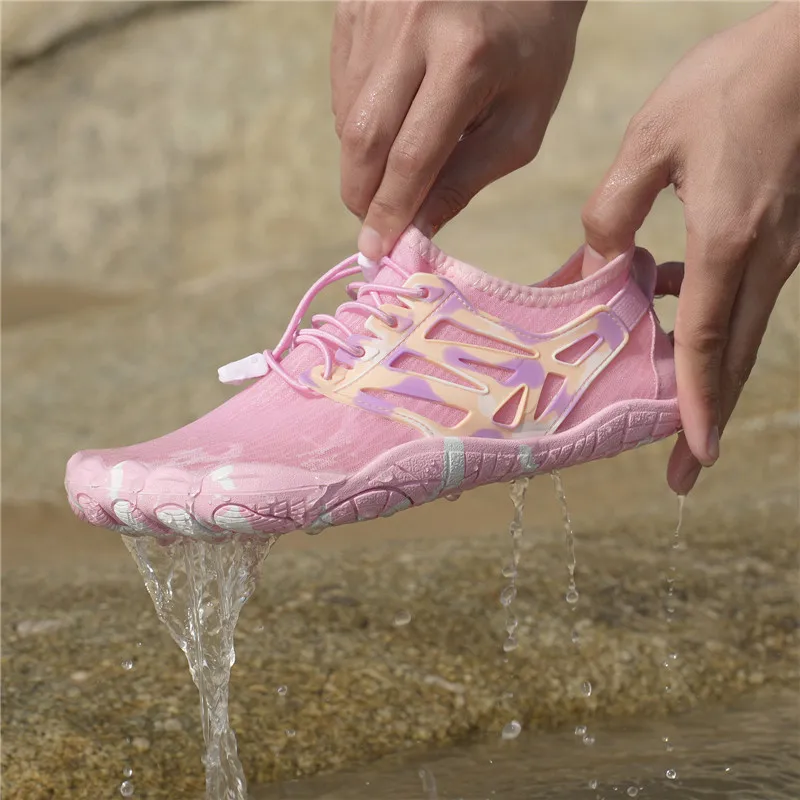 VEAMORS Wading Sports Shoes Aqua Shoes Quick Dry Water Sports Shoes Beach Barefoot Wading Sneakers for Surfing Fishing Boating