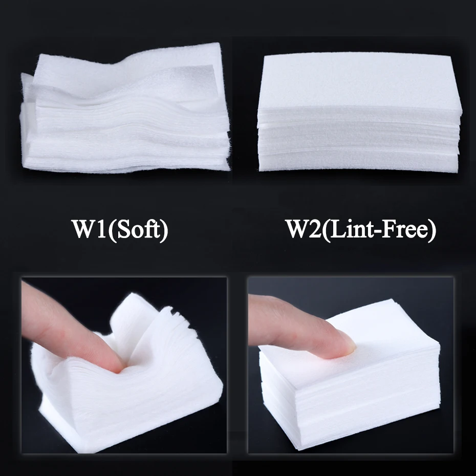 Dissolvant de vernis à ongles Gel, 1 paquet, nettoyant en coton, tampon d'essuyage pour ongles en papier, sans peluches, pointes d'art des ongles, outils de manucure, accessoires